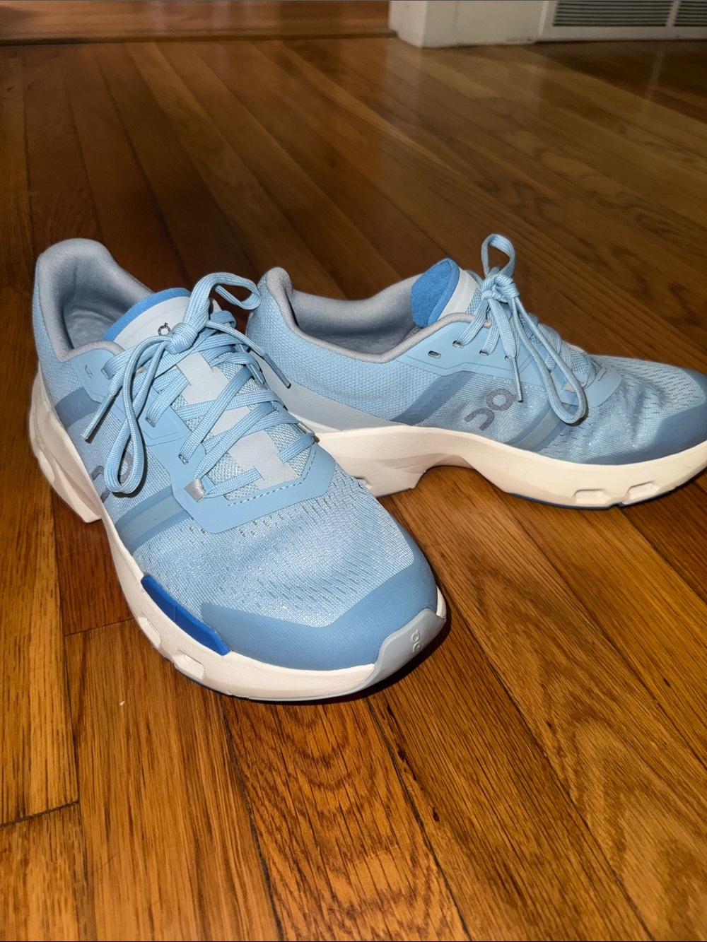 On Running Women's Cloudnova Lite Sneakers - Sky Blue and White